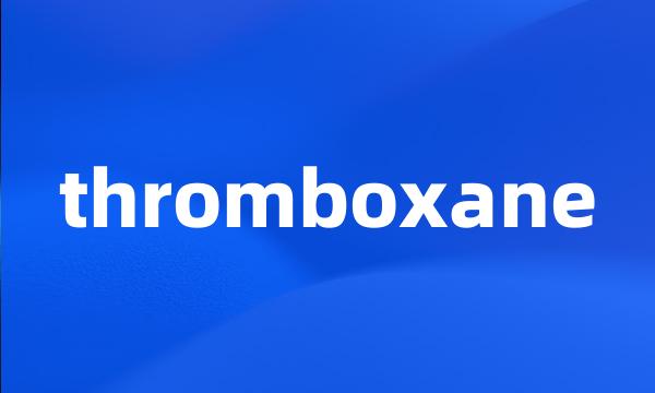 thromboxane