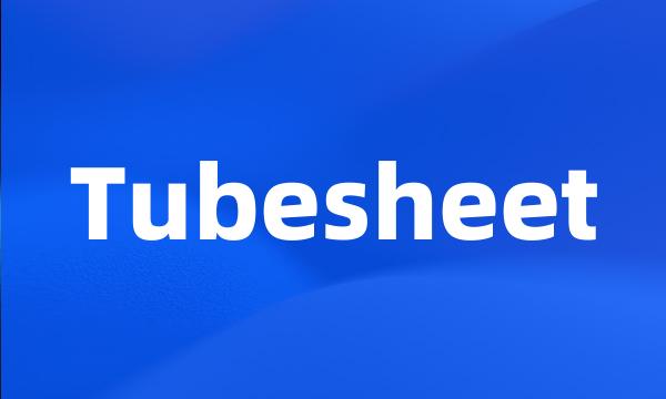 Tubesheet