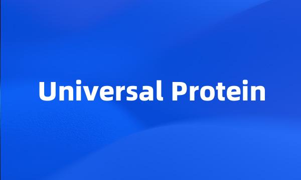 Universal Protein