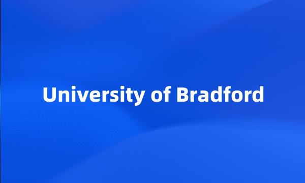 University of Bradford