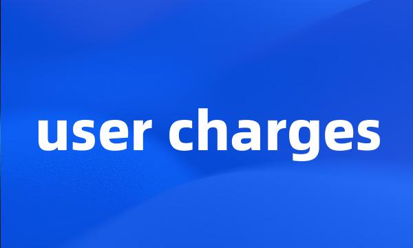 user charges