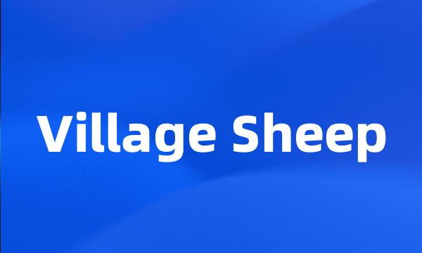 Village Sheep