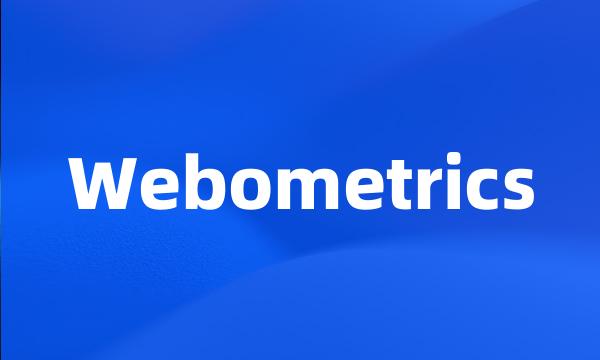 Webometrics