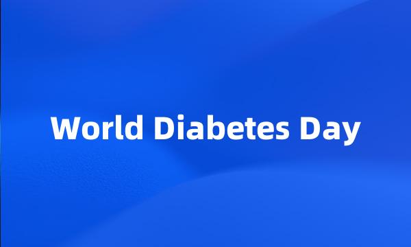 World Diabetes Day