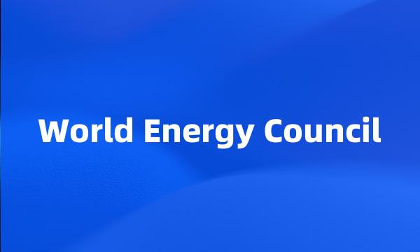 World Energy Council