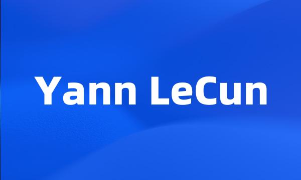 Yann LeCun