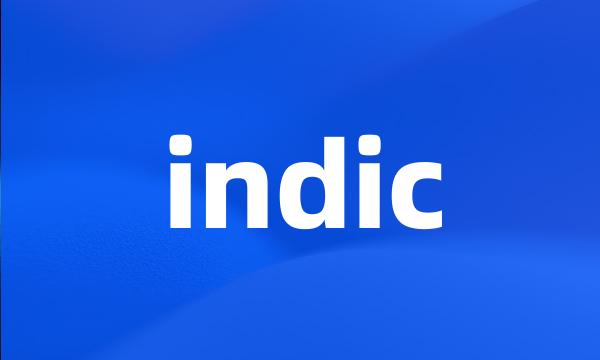 indic