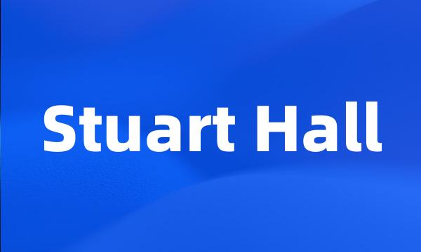 Stuart Hall