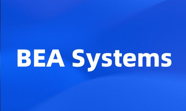 BEA Systems