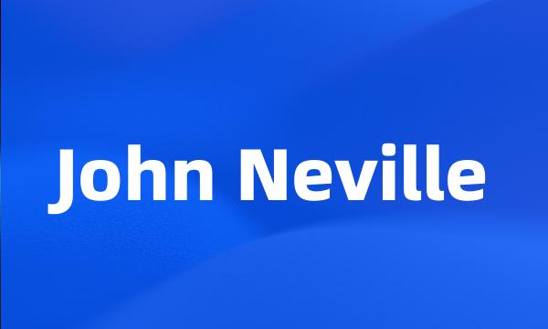 John Neville