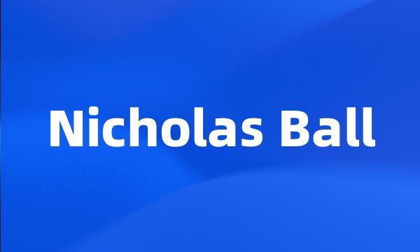 Nicholas Ball