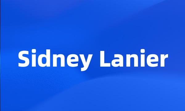 Sidney Lanier