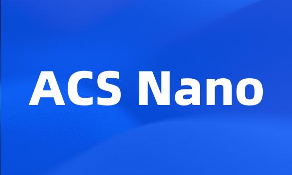 ACS Nano