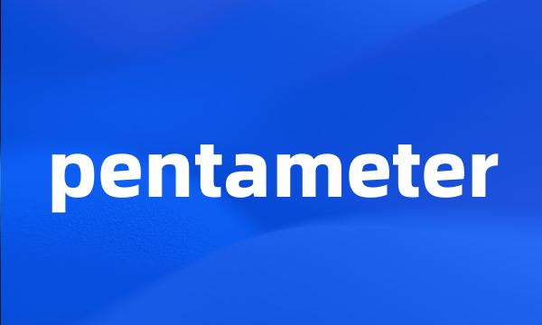 pentameter