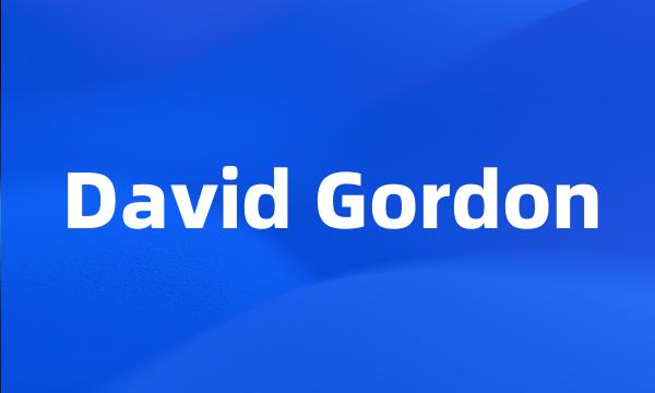 David Gordon