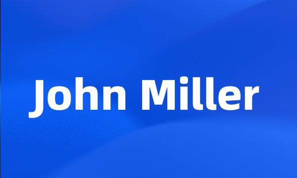 John Miller