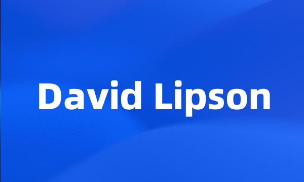 David Lipson