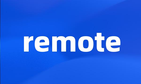 remote