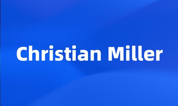 Christian Miller