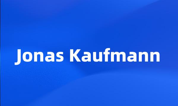 Jonas Kaufmann