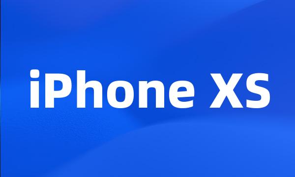 iPhone XS