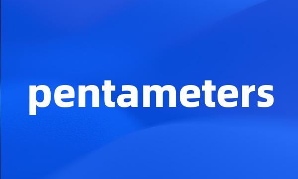 pentameters