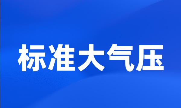 标准大气压