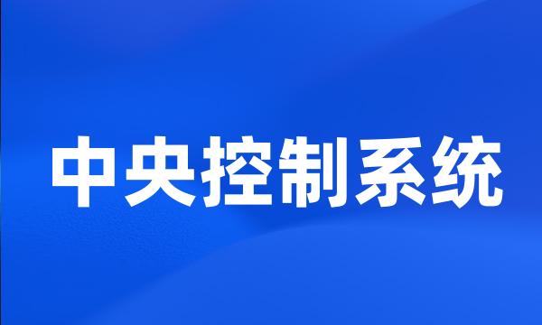 中央控制系统