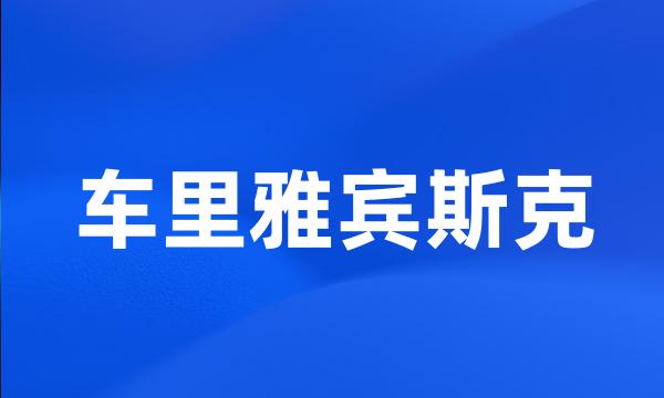 车里雅宾斯克