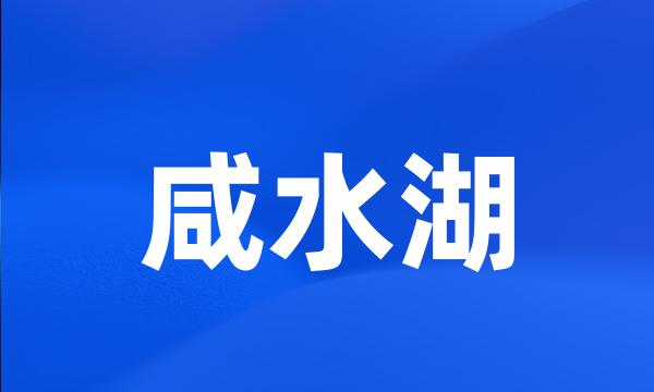 咸水湖