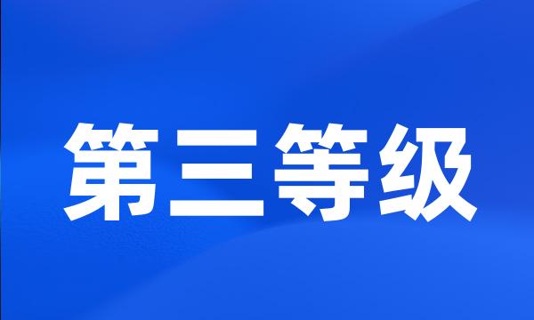 第三等级