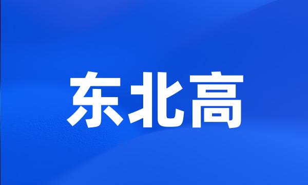 东北高