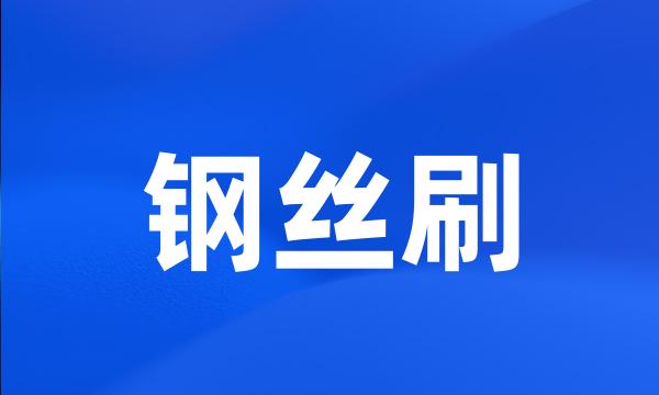 钢丝刷