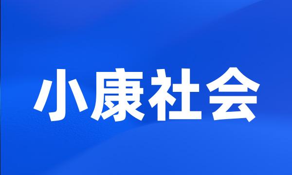 小康社会