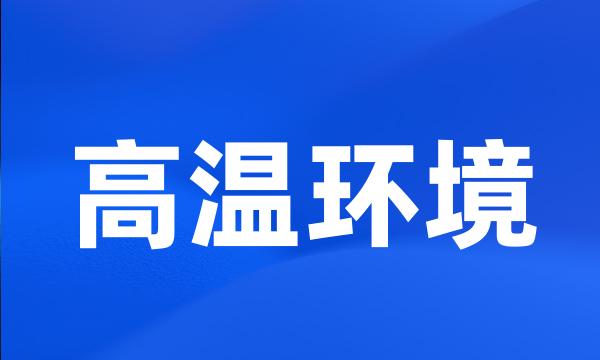 高温环境