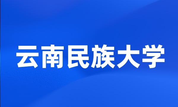 云南民族大学