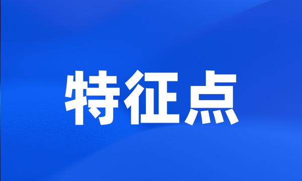 特征点