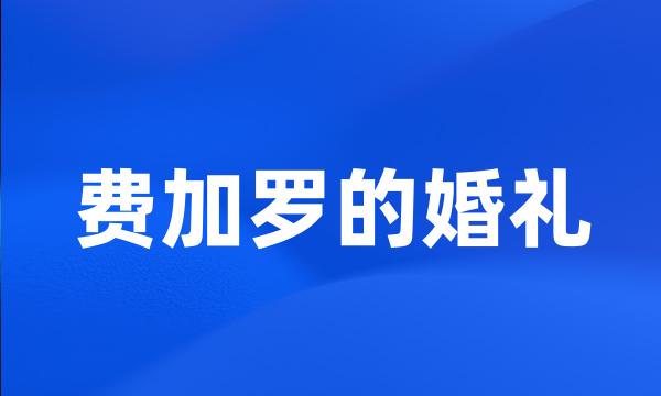 费加罗的婚礼