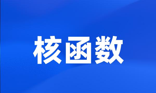 核函数