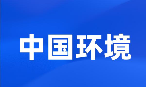 中国环境