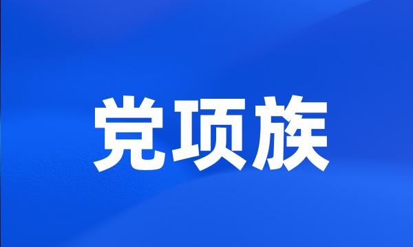 党项族