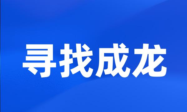 寻找成龙