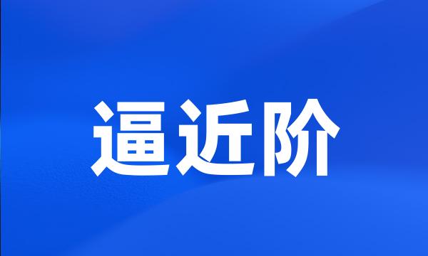 逼近阶