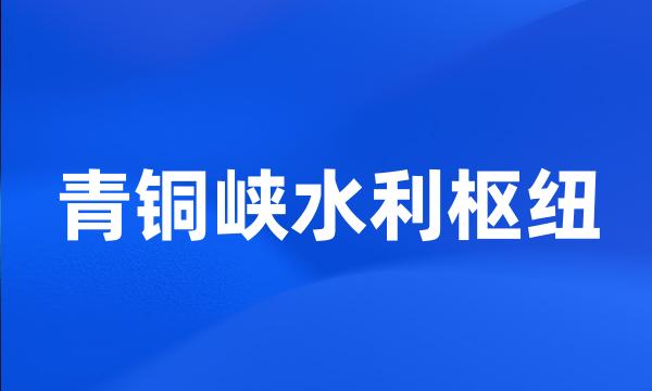 青铜峡水利枢纽