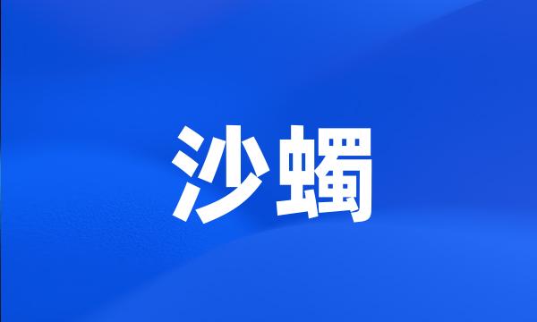 沙蠋