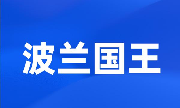 波兰国王