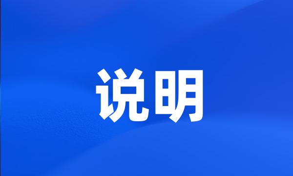 说明