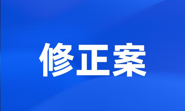 修正案