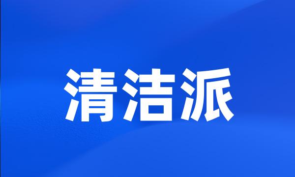 清洁派