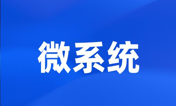 微系统